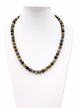 Chrysocolla hand-knotted 20 inch Artisan necklace Aprilsplace